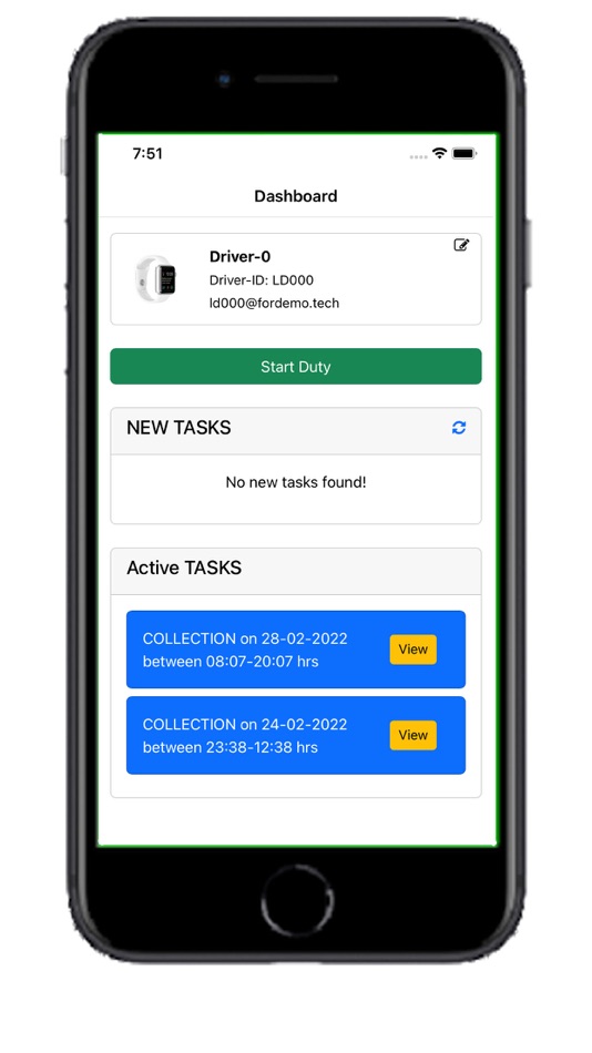 #2. Driver App View (iOS) 由: LAUNDRY LITE LIMITED