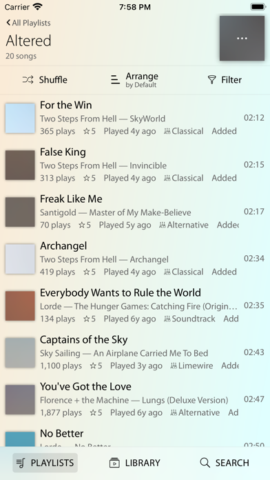 Mode Music Player Screenshot