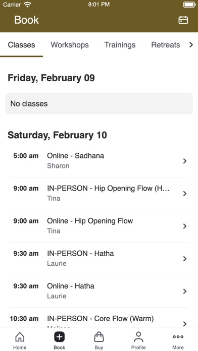 PranaShanti Yoga Centre Screenshot