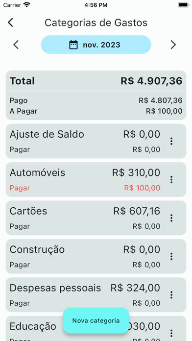 Minhas Contas X Screenshot