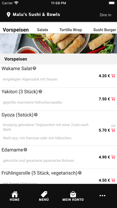 Malu's Sushi & Bowls Screenshot