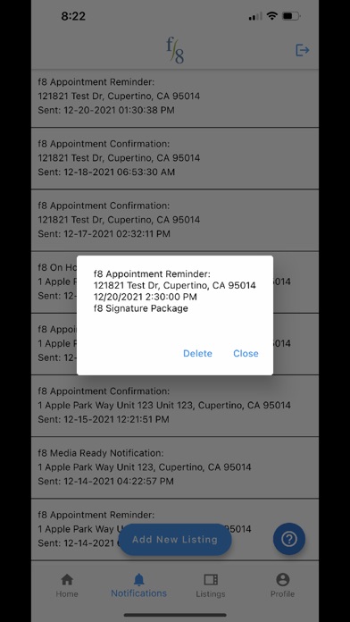 f8 Mobile Screenshot