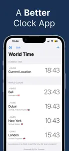 Better Clock: World Timezones screenshot #1 for iPhone