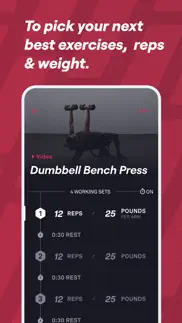 fitbod workout & gym planner iphone screenshot 4