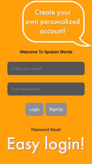 Spoken Words - Writing App Screenshot