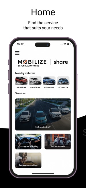 Mobilize share dans l'App Store