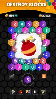 hexa merge: number puzzle game iphone screenshot 4