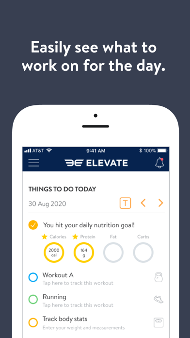 Elevate Health and Performance Screenshot