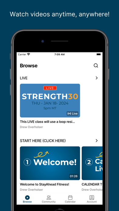 StayAhead Fitness Screenshot
