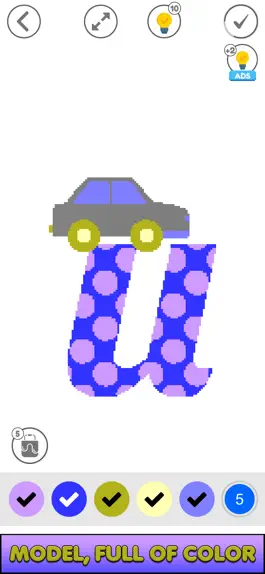 Game screenshot Alphabets Pixel Art No. Color apk