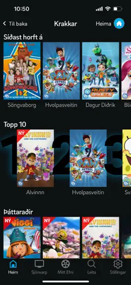 Game screenshot Sjónvarp Símans hack