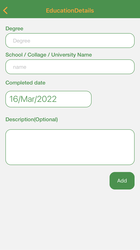 #2. Create Resume (iOS) 由: Rajendran K A