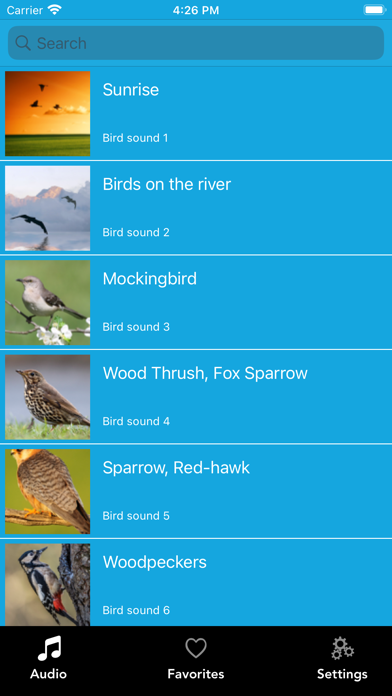 Bird calls, songs and chirp Screenshot