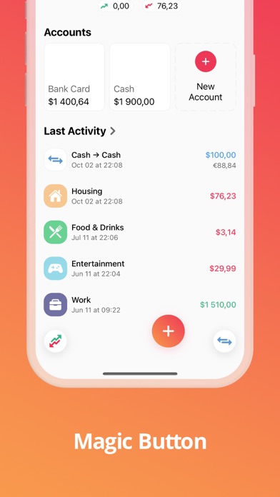 Axia - Budget Tracker Screenshot