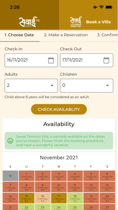 Sawai Veg & Homestay Screenshot