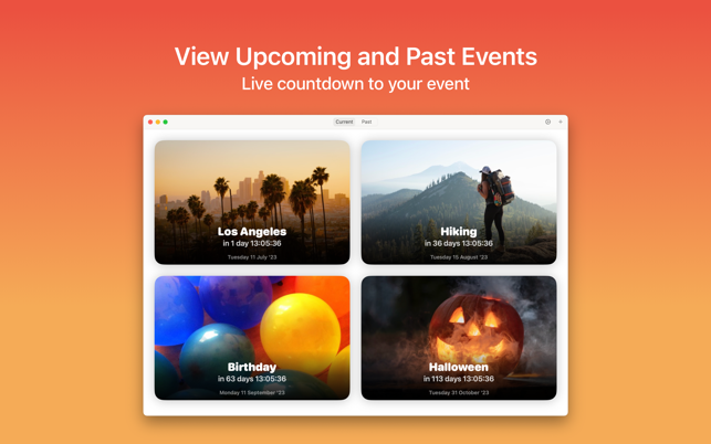 ‎Countdown - Upcoming Events Screenshot