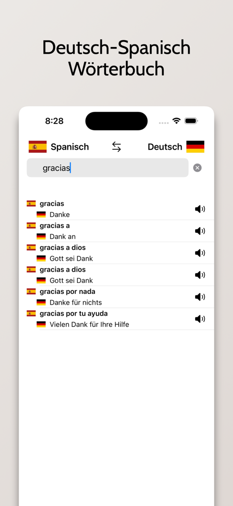 Spanisch/Deutsch Wörterbuch screenshot 3