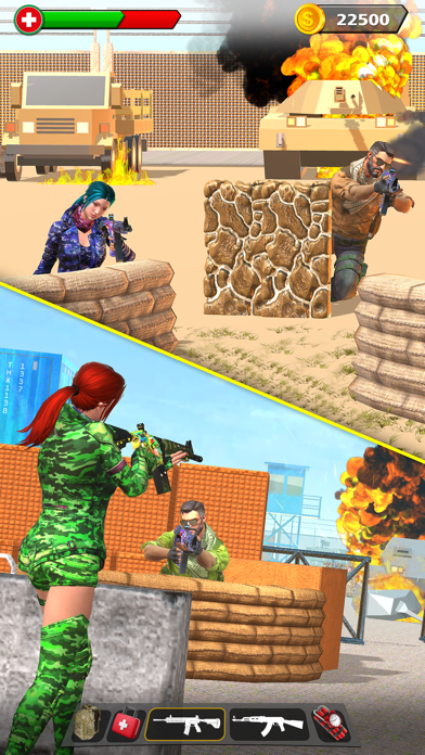 Infantry War Attack Gun Battle Screenshot