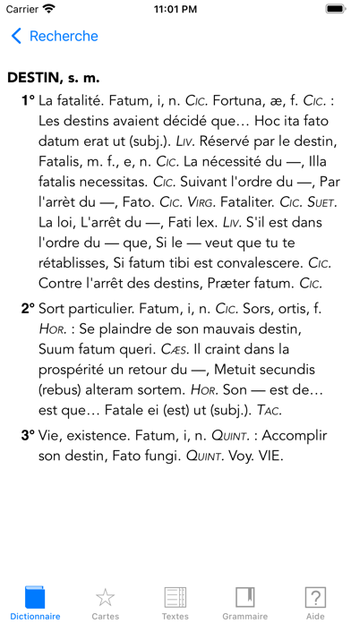 Screenshot #3 pour Tabula (Dictionnaire Latin)