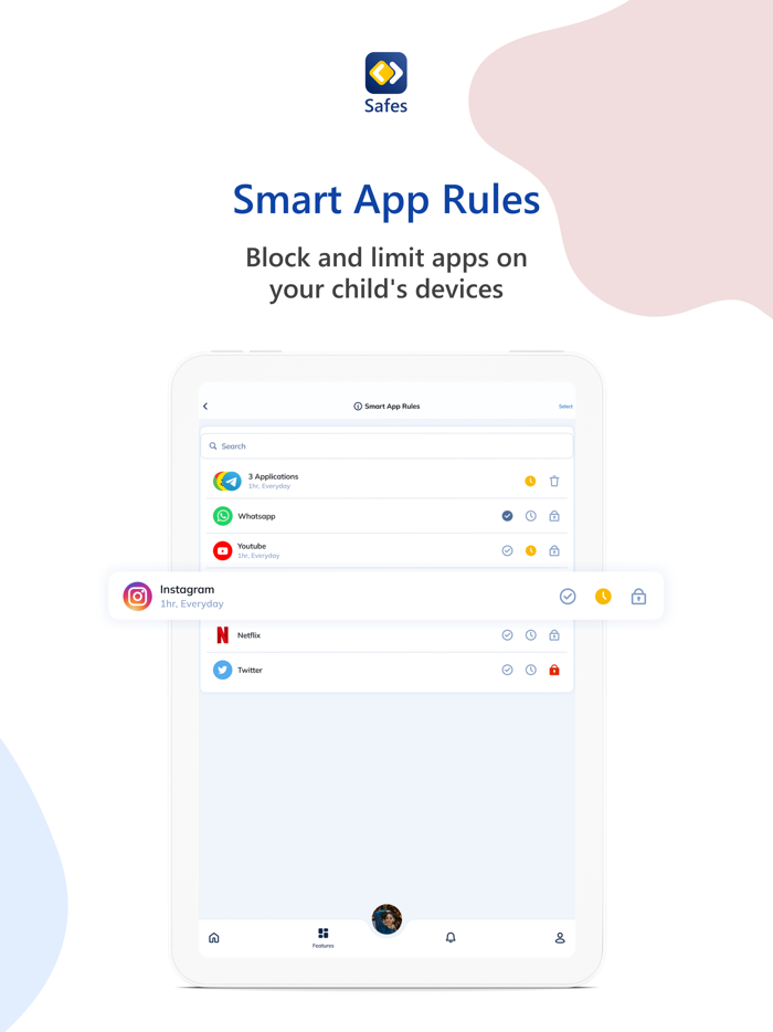 Parental Control App - Safes