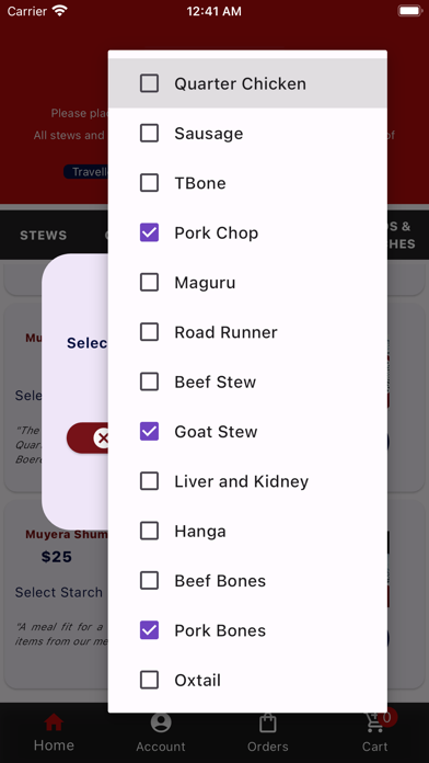 Gava's Restaurant Screenshot