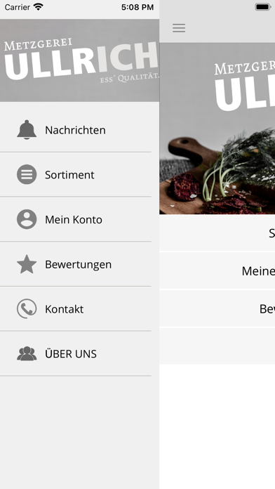 Metzgerei Ullrich Screenshot