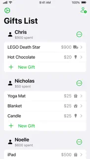 holiday gifts list iphone screenshot 1