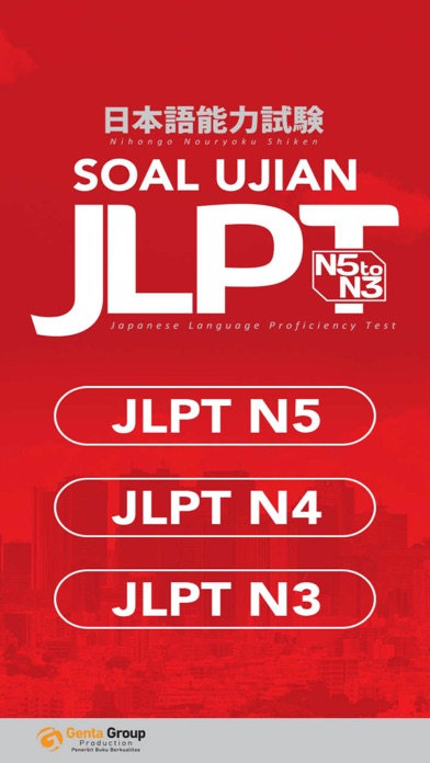 Simulasi JLPT N5-N3 Screenshot