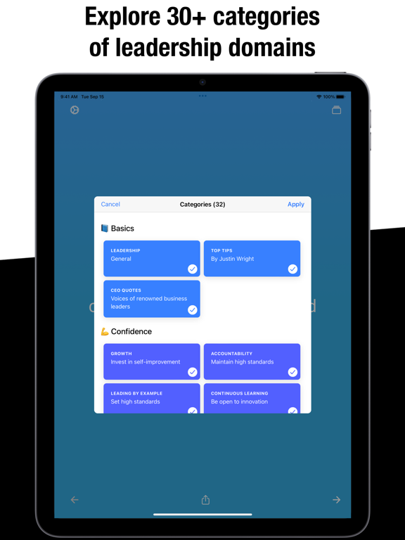 Leadership App: Motivation iPad screenshot 5 - Health & Fitness app