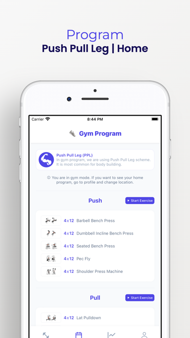 Workout Programmer Gym & Home Screenshot