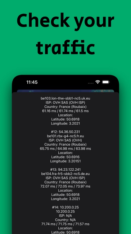 Geo Trace: Traceroute App