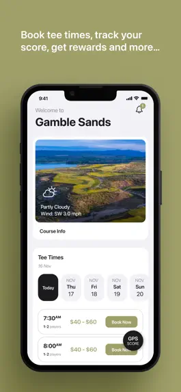 Game screenshot Gamble Sands Golf Tee Times mod apk