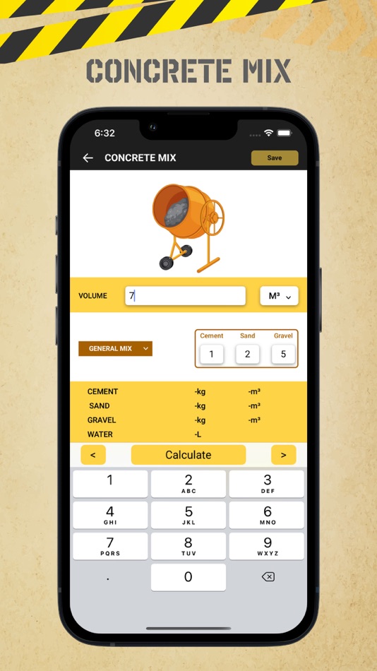 #5. Moro Concrete Calculator (iOS) 由: BMAC Infotech