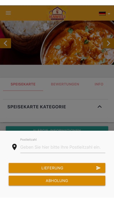 Haweli Indian Restaurant Screenshot