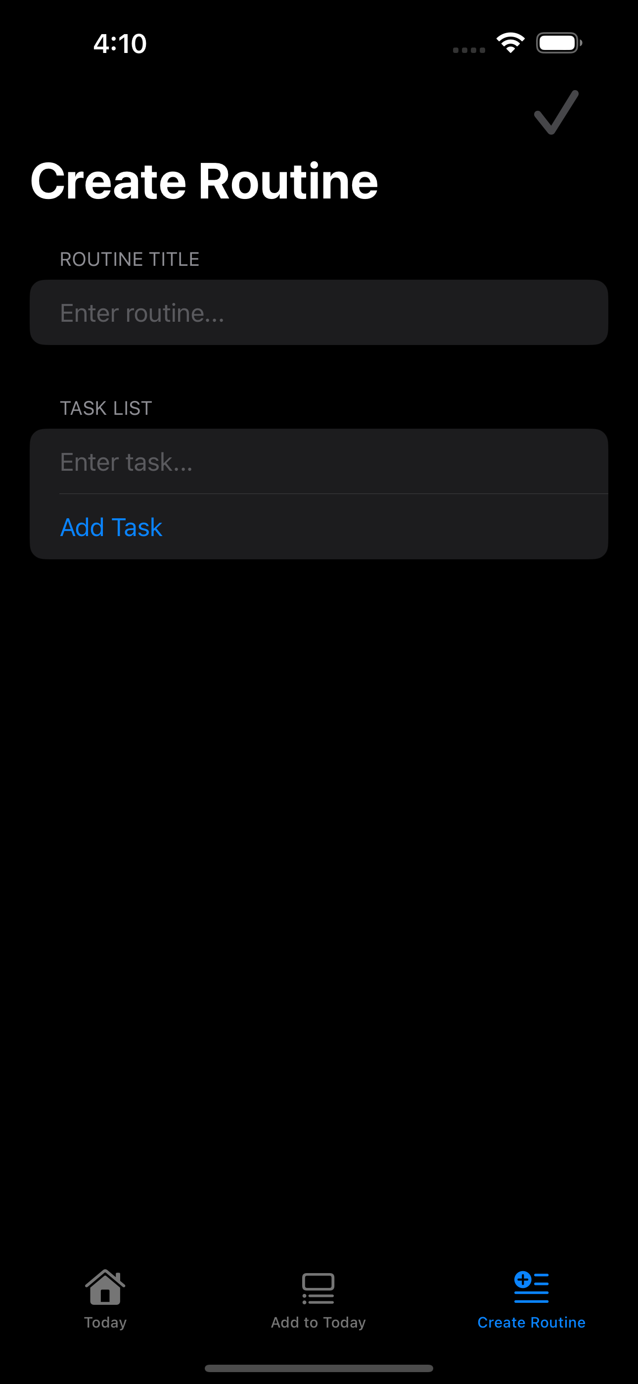 Small Steps : Routines