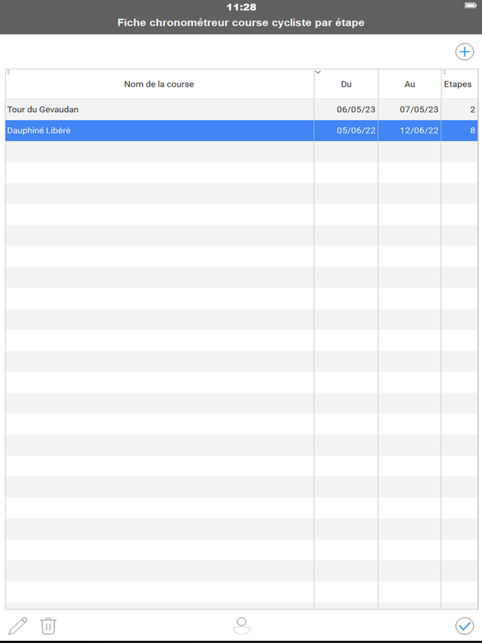 Fiche Chrono Cyclisme