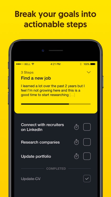 Thrive: a simple goal planner screenshot-3
