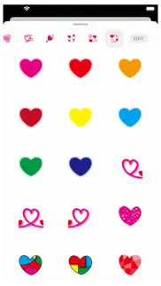 hearts 3 stickers iphone screenshot 1