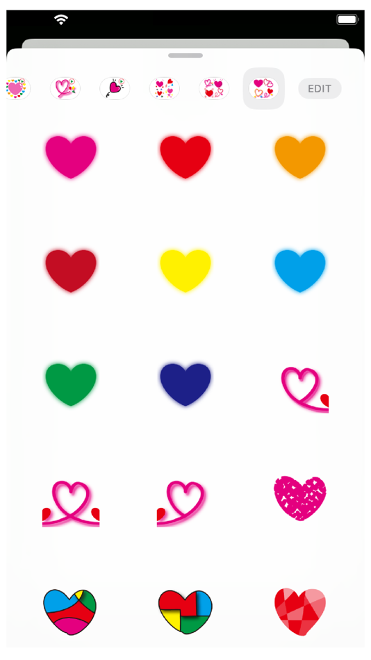 Hearts 3 Stickers - 1.1.1 - (iOS)