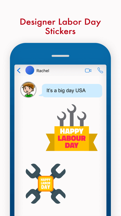 Screenshot #9 for USA Labor Day Stickers