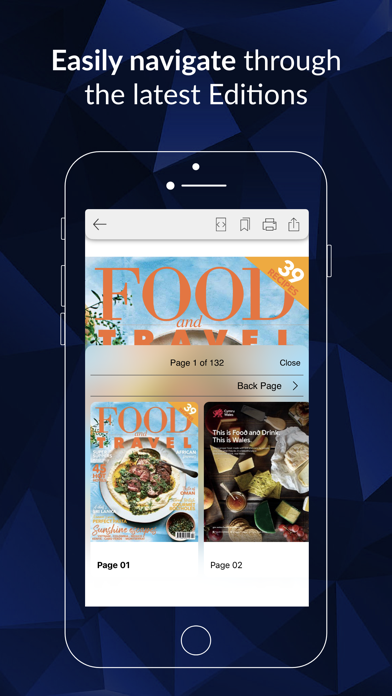 Food and Travel Magazine Screenshot