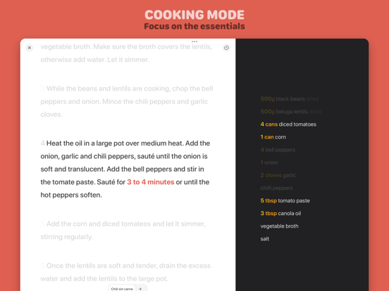 Mela - Recipe Manager iPad app afbeelding 3