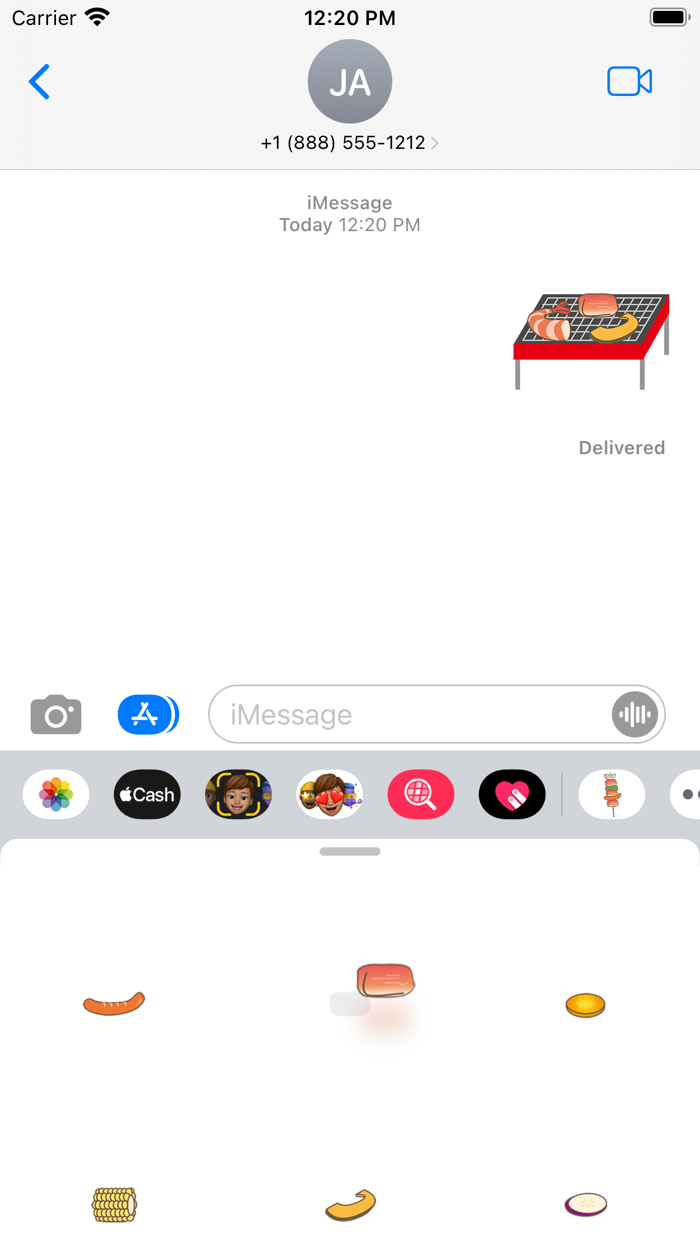 Cute Barbecue Sticker