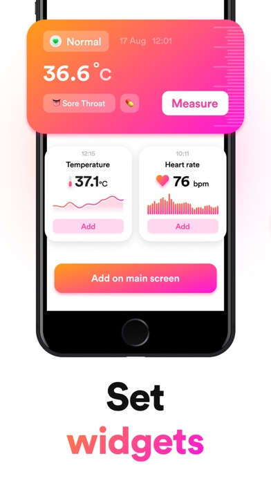 Body Temperature - HealthTrack Screenshot