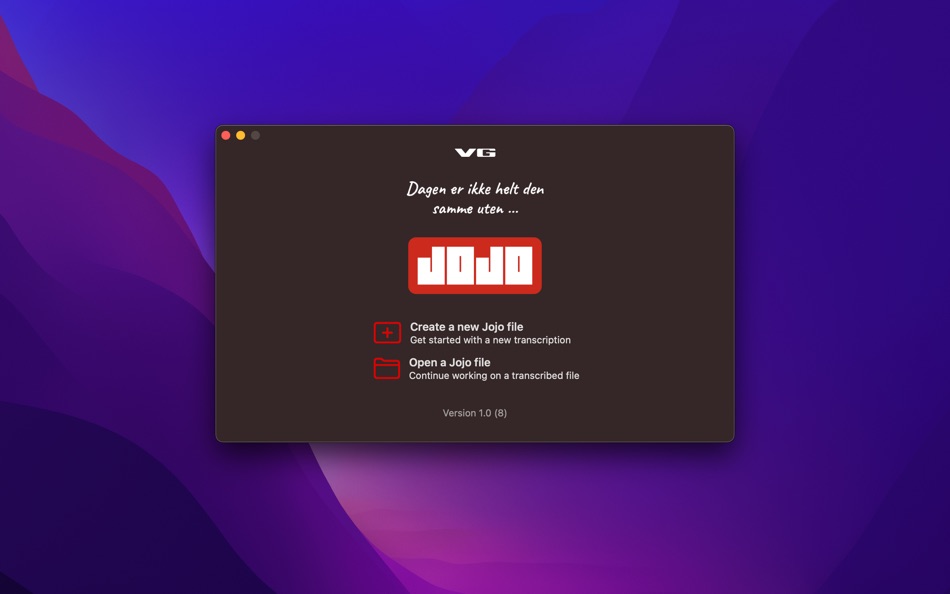 #2. Jojo Transcribe (macOS) Podle: VG Mobil
