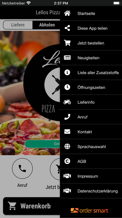 Lellos Pizza Hambergen Screenshot