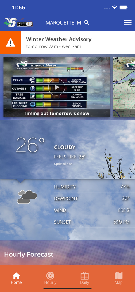 TV6 & FOX UP Weather screenshot 1