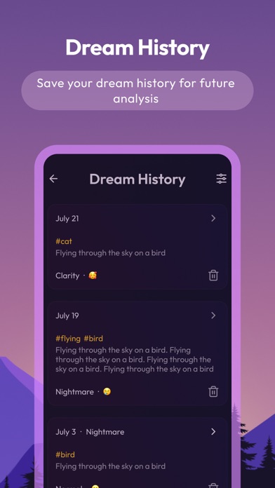 The Dream meanings journal AI Screenshot