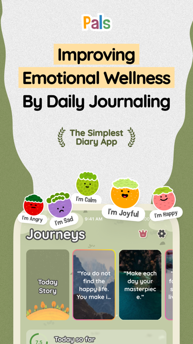 Pals: Daily Mood Journal Screenshot