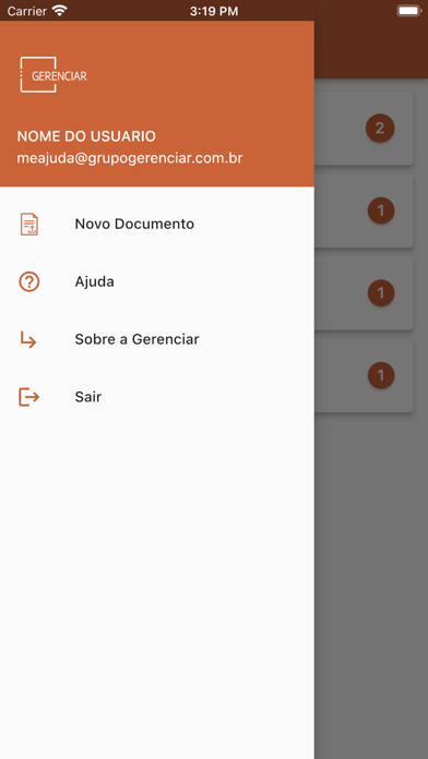 Grupo Gerenciar Screenshot